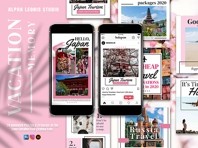 Vacation Display Stories Post branding cover design graphic design instagram post instagram stories instagram story instagram template layout design template design