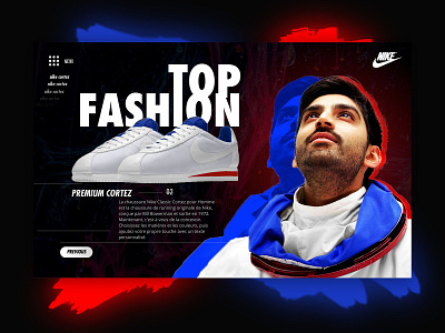 Nike Cortez Landing Page branding design nike ui ux web