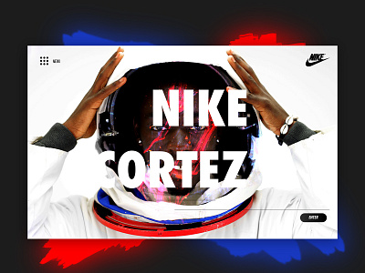 Nike Cortez Landing Page branding design nike ui ux web website