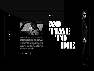 No time to die design UI