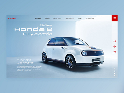 Honda e Webdesign