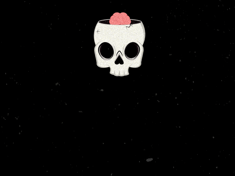 Skull jump animation draw illustration skull vector