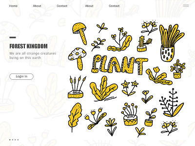FOREST KINGDOM illustration ui web
