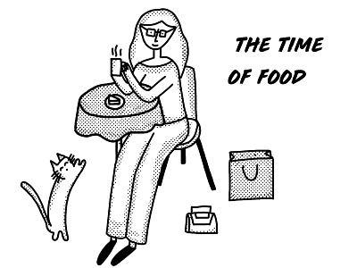 THE TIME OF FOOD design illustration