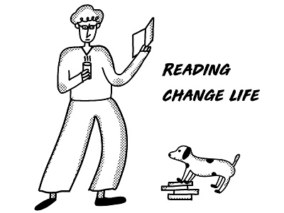 READING CHANGE LIFE design illustration