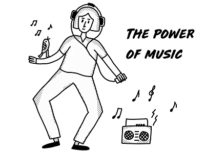 THE POWER OF MUSIC design illustration