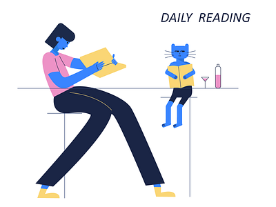 DAILY READING design illustration