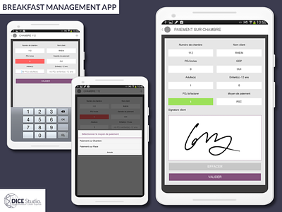 Breakfast Management App (2014) android app development ui ux