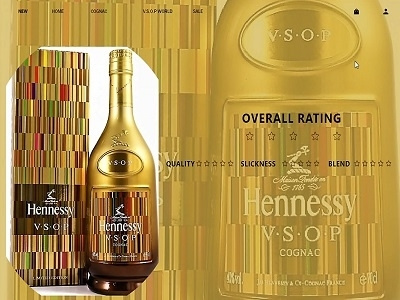 Hennessy Online Mall Sale Home Page design ux ux design