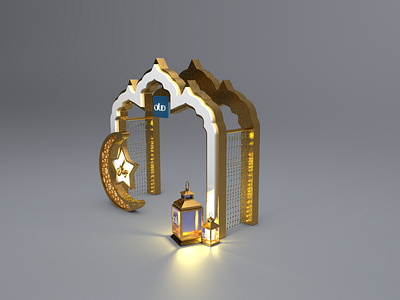 Ramadan Gate design 3d 3d artist 3ds 3dscene c4d c4dfordesigners gate gold islamic islamic design ramadan ramadan kareem