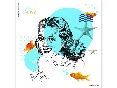 women of the 30s era ad design ads design flat illustration layer vector