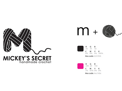 mickey's secret logo concept brand and identity branding concept design flat graphicdesign icon illustration layer logo logo a day typography vector