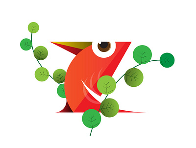 RED BIRD bird illustration bird logo illustration illustration art illustrator layer vector