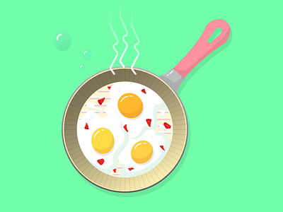Mouth-watering eggs with tomatoes design food food and drink illustration illustration art illustrator layer menu design restaurant vector
