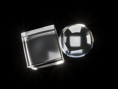 Glass material Experiments #2 3d 3dsmax cube glass material