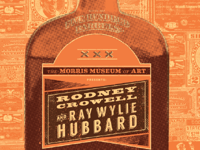 Good Ole Whiskey. halftone illustration poster design typography whiskey