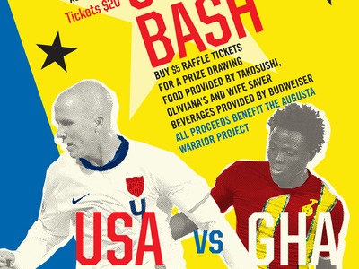 World Cup Bash halftone poster soccer world cup
