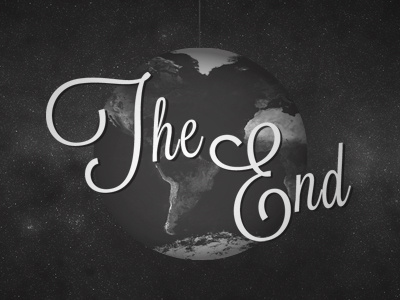 The End 40s blackandwhite cosmo credits earth end film movie old outerspace retro stars theend vintage world