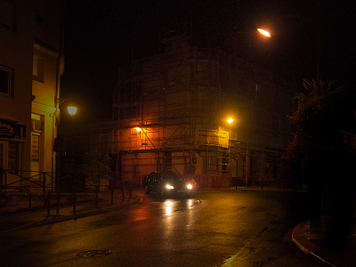 City centre by night boissy car centre ville chiaroscuro city centre dark half light light mood photo photoshop picture