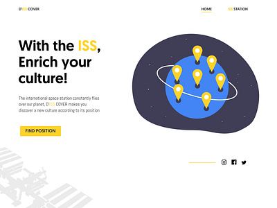 D'ISS COVER [1/2] - School Project design figma flat iss ui web website