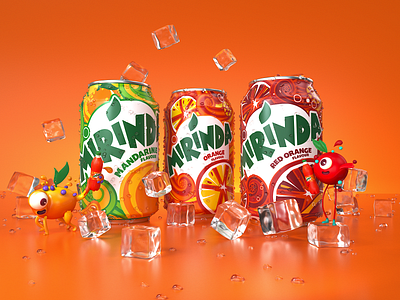 Mirinda 3d 3d art advertising art direction c4d can cinema 4d cinema4d design freelance ice illustration mirinda mirosz octane packshot photorealistic piotr mirosz product visualization