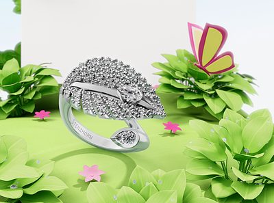 Stenzhorn Jewellery - 3D animation 3d 3d animation animation art direction cinema4d jewellery motion graphics nature ring