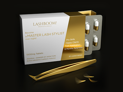 Lashboom! 3d abstract advertising after effect art direction c4d cinema 4d cinema4d design illustration octane render