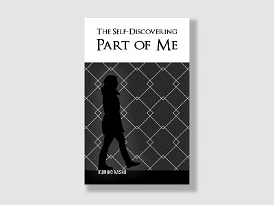 The Self-Discovering Part of Me black and white book book cover flat flat design illustration minimalist