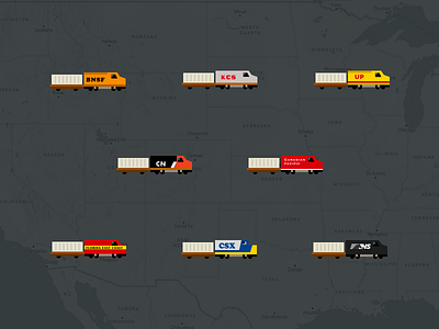 Train Icons bnsf csx icon icons map ns train trains transportation up visual design