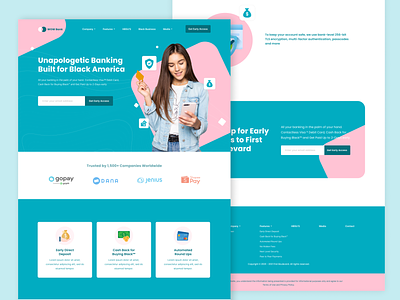 WOW Bank article branding business company profile design home page illustration one page profile page ui ux website design website profile