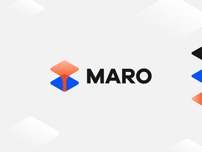 Maro - Bring 3D to life 3d blue branding design logo minimalistic orange printing product vector