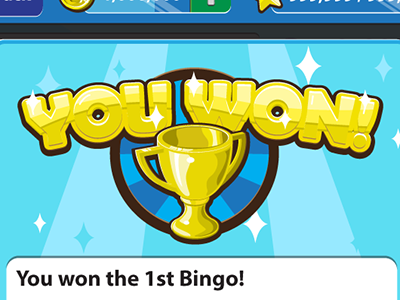 Lucky Bingo 02 alarm clock bingo coins icons trophy vector win