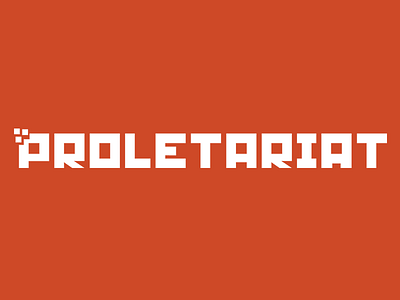 Proletariat logo orange pixel proletariat soviet
