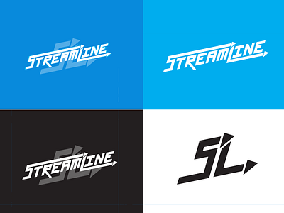 Streamline logo treatments branding logo streamline
