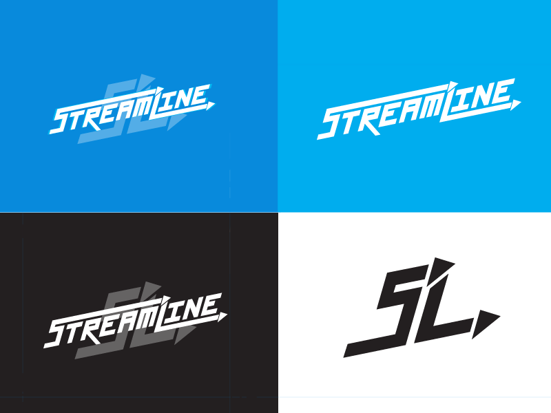 Streamline logo treatments by Mike Soltoff on Dribbble