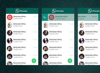 WhatsApp Redesign Version 3 app design ui ux