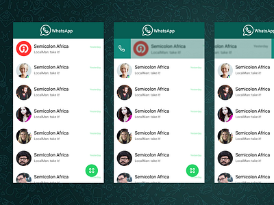 WhatsApp Redesign Version 3