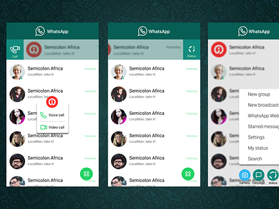 WhatsApp Redesign Version 4