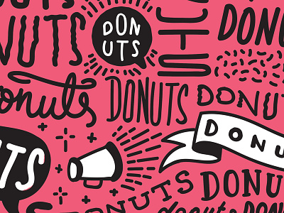 Donuts | spring branding design flyer music poster typography