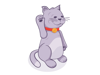 Lil' cat logo cartoon cat character design drawing illustration logo media social startup
