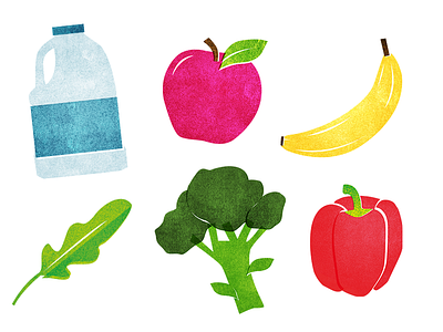 Farmdrop illustrations drawing food fruit illustration pattern texture vegetables