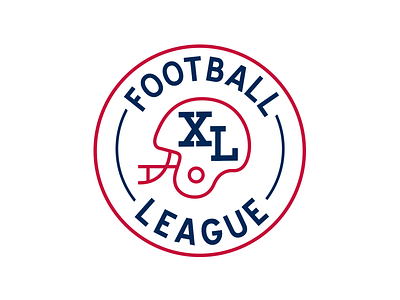 XL Logo Concept american design emblem football logo xl