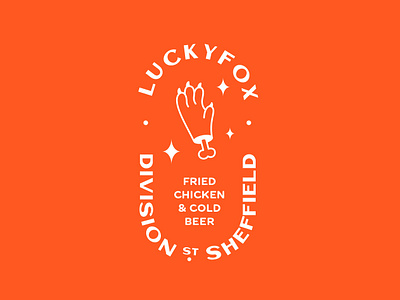 Alternate Logo for Luckyfox branding design food illustration lettering logo