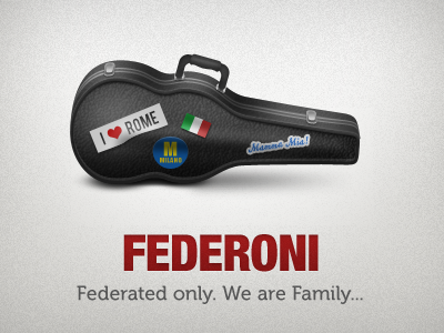 Federoni (WIP) case federated grey mafia red violin