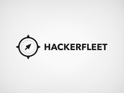 Hackerfleet Minimal 01 compass cursor logo mouse