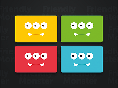 Friendly Monster business cards.