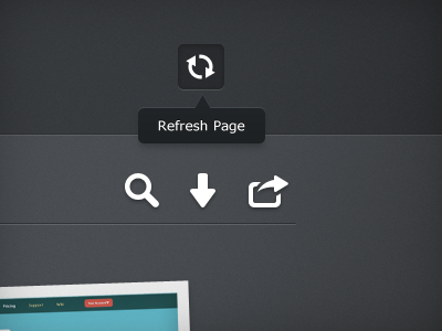 UI Elements download icons interface preview reload share tooltip ui