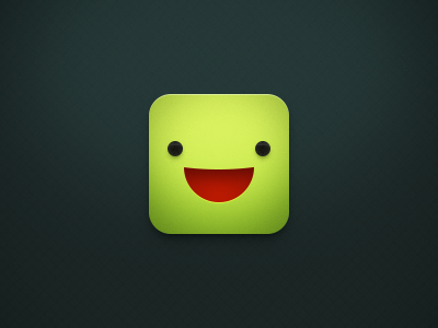 Green Buddy avatar cute edokoa face green icon smile