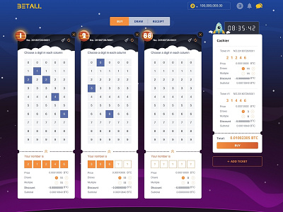 lottery web ui web