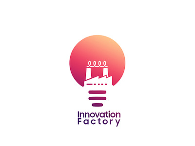 Innovation Factory - Colored factory innovation logo logo design tehran